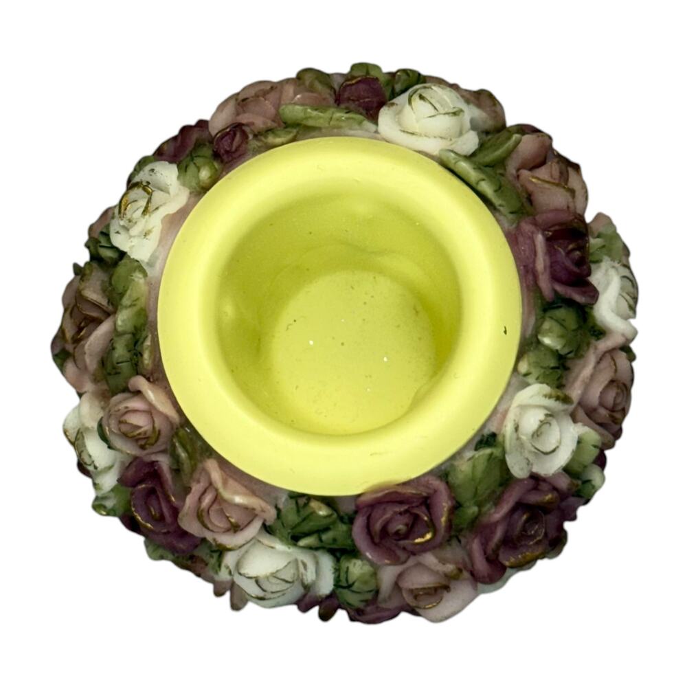 Ganz Floral Rose Candleholder Resin Decor - Picture 2 of 8
